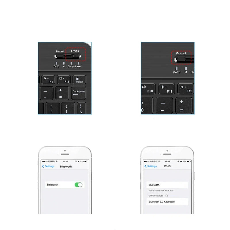 Teclado Bluetooth sem Fio